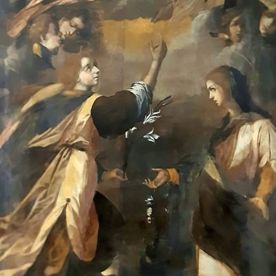 Restauro tela dell’Annunciazione dell’altare della Cappella del Palazzo Ducale di Presicce